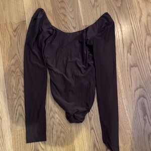 Aerie Smooth Brown Bodysuit